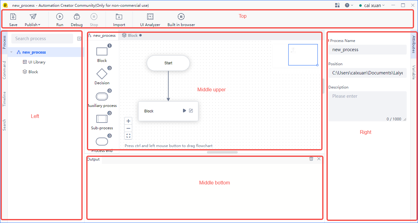 default layout