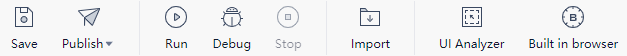 task tab toobar