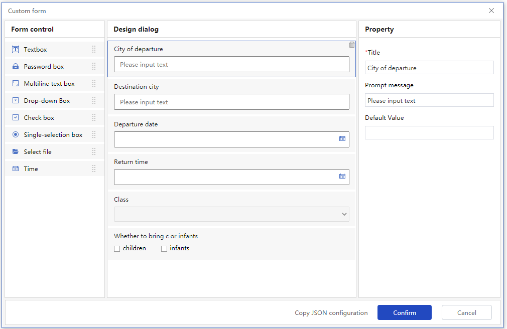 custom form editor