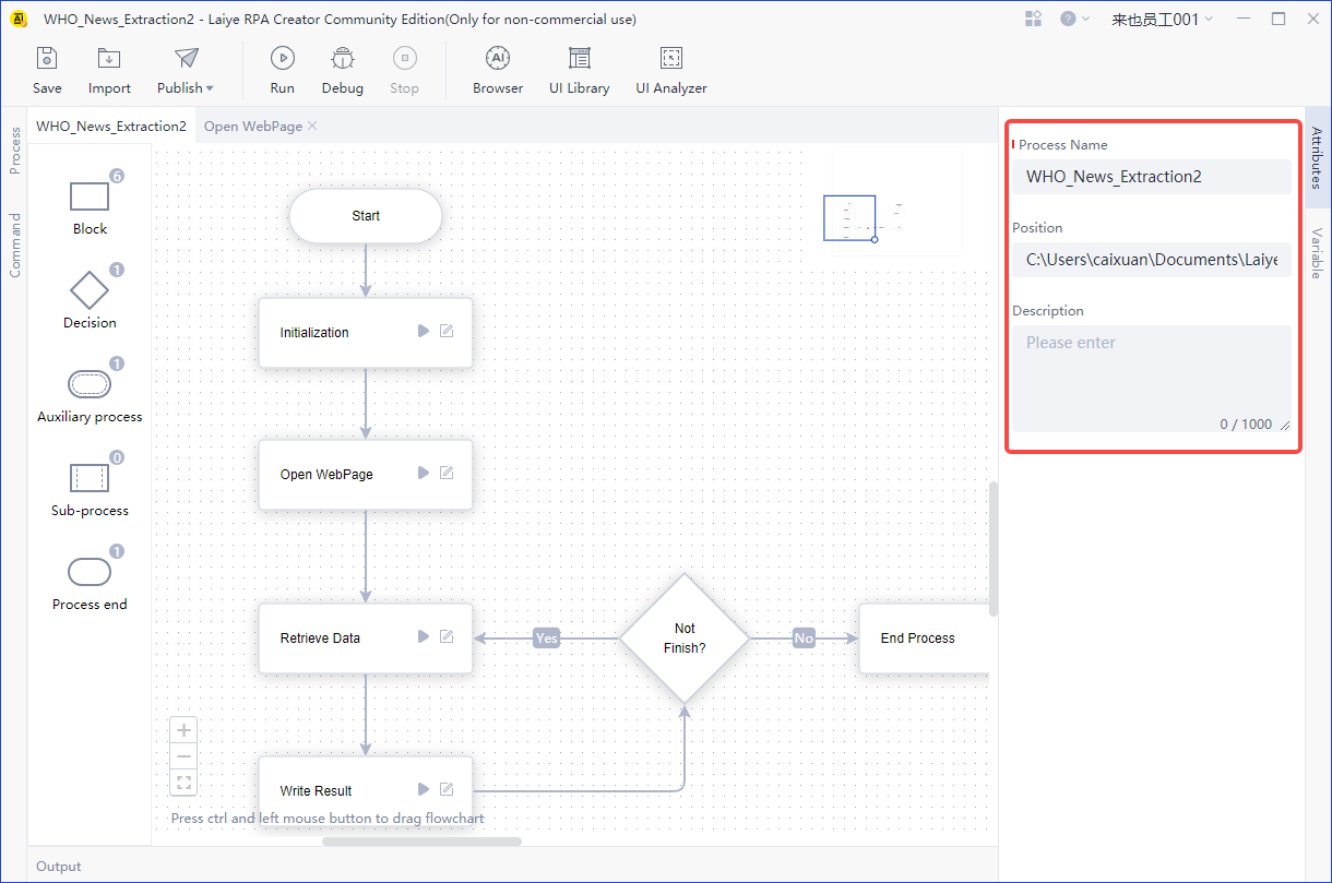 flow attributes