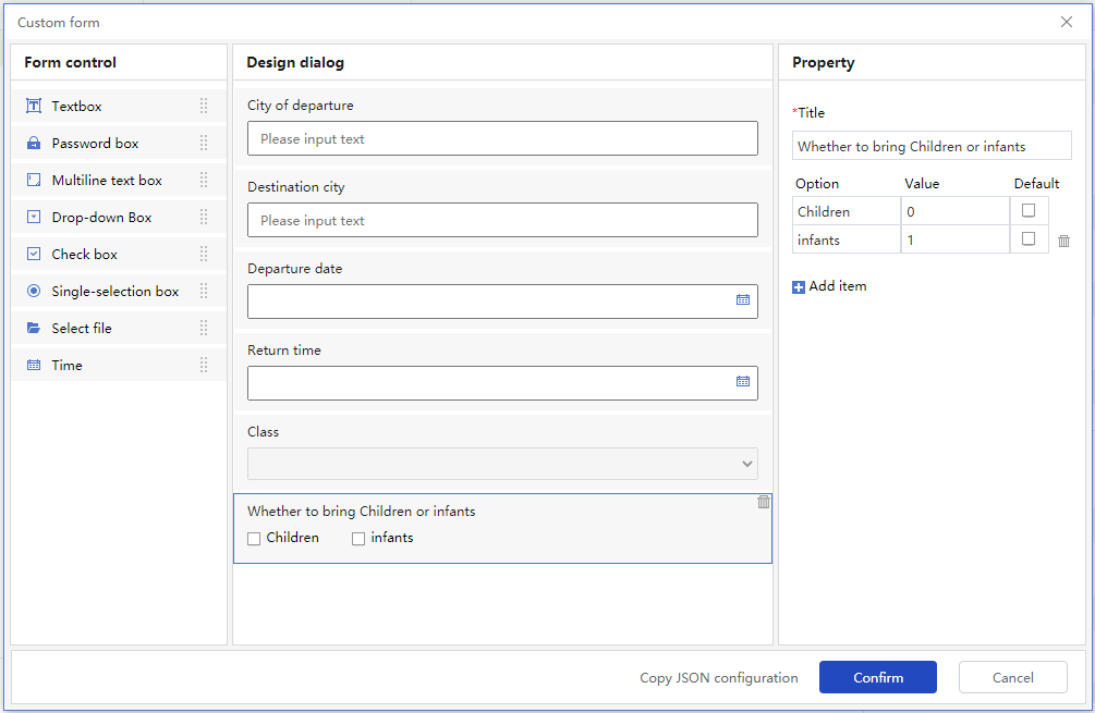 custom form editor