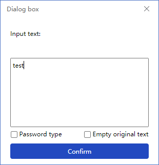 record input text password