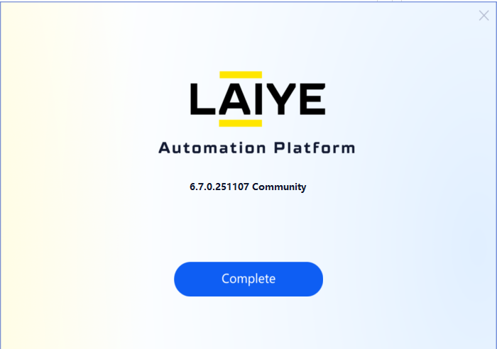 setup install finish