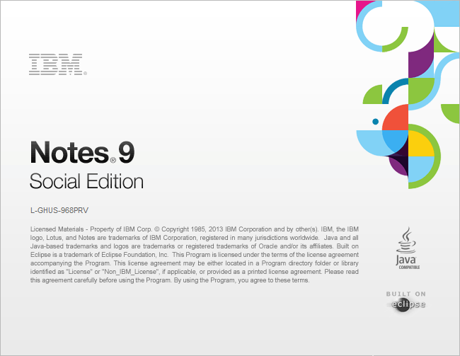 **Figure 98: IBM Notes 9.0**