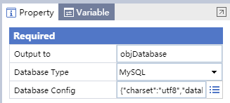 **Figure 102: Create database object**