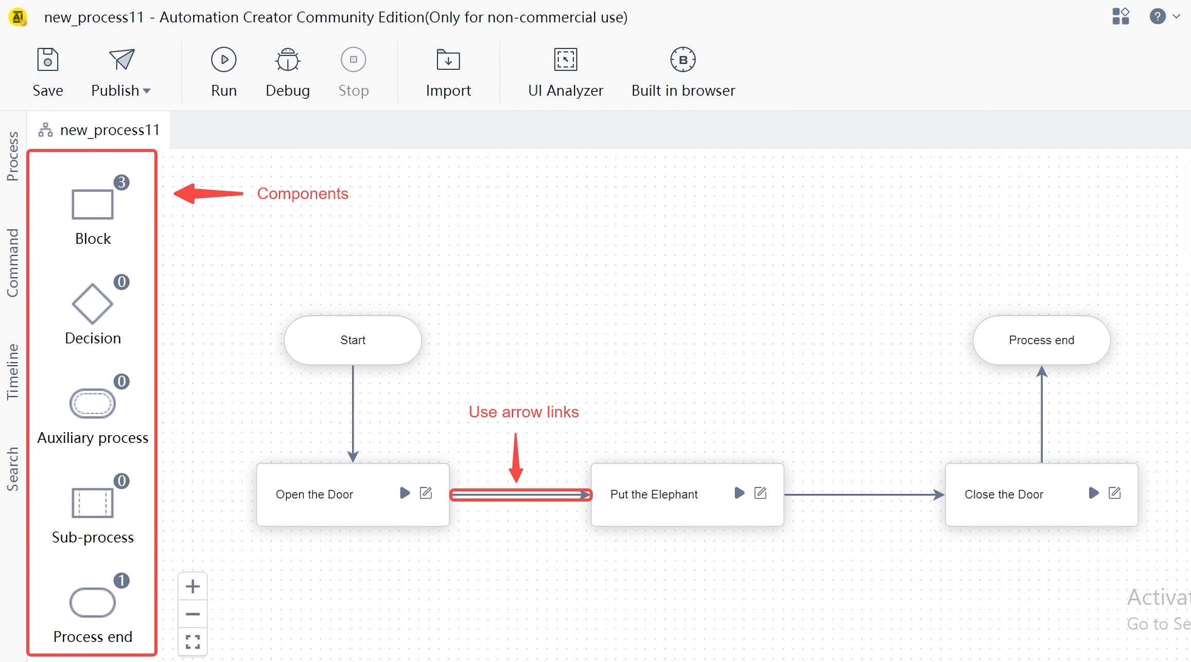 Process chart of Laiye Automation Platform