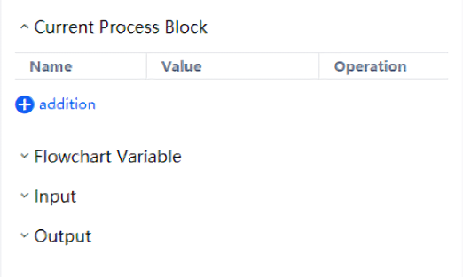 Add variables in the process diagram view