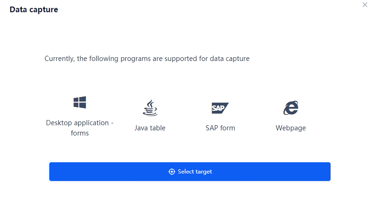 Start fetching data - select target