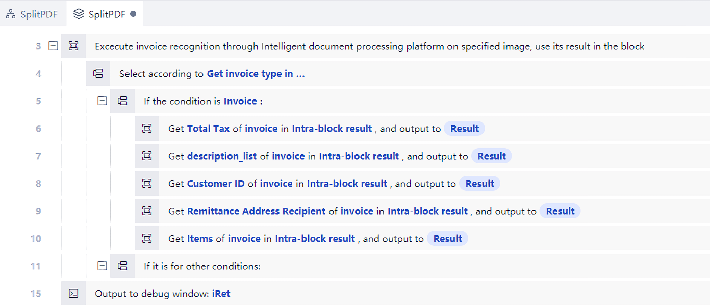 Example of general multi ticket identification