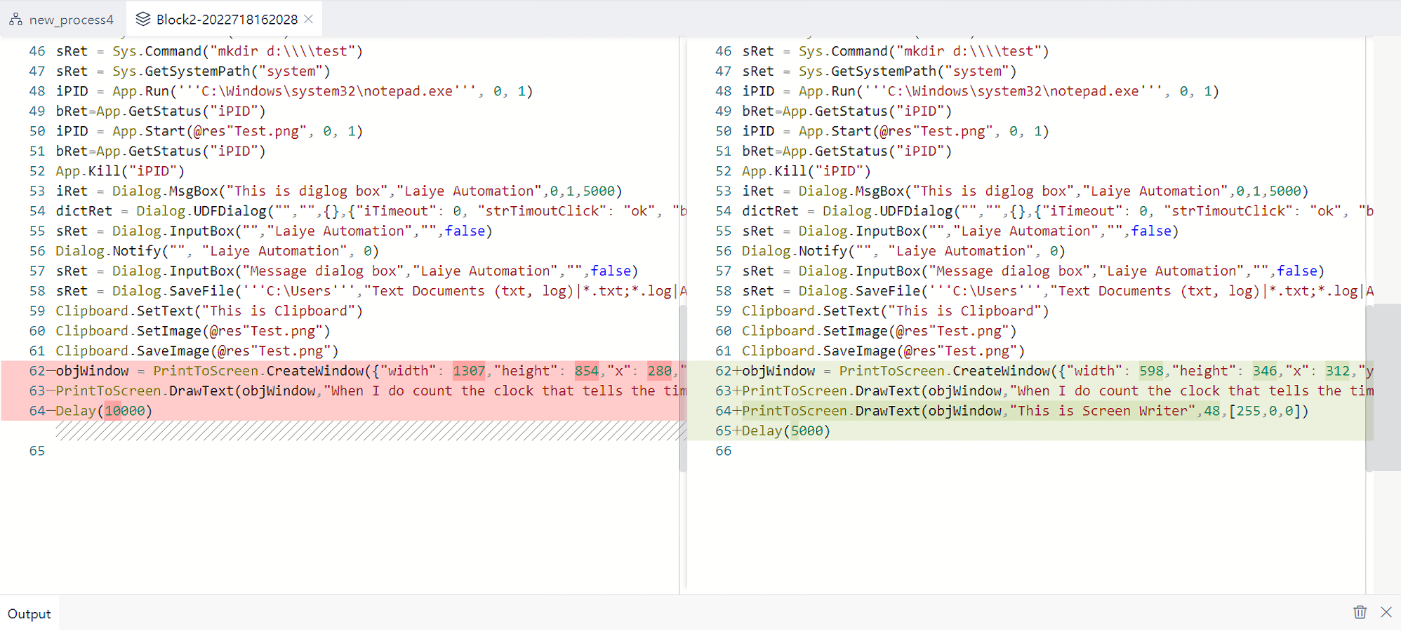 Timeline Comparison Code