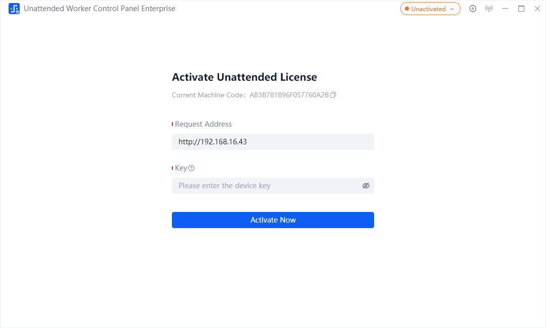 unattended-activation